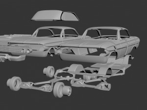 Chevrolet Impala 1961 Modèles 3D en vedette