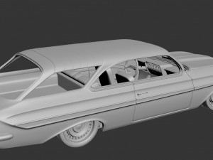 Chevrolet Impala 1961 Wagon 2Door 3D Print Model