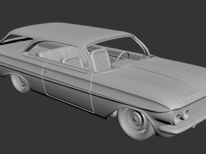 Chevrolet Impala 1961 Wagon 2Door 3D Print Model
