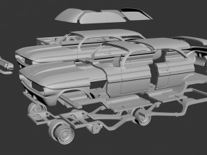 Chevrolet Impala 1961 Wagon 2Door 3D Print Model
