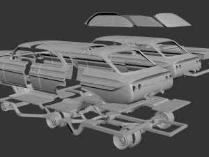 Chevrolet Impala 1961 Wagon 2Door 3D Print Model