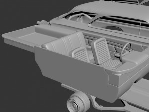 Chevrolet Impala 1961 Wagon 2Door 3D Print Model