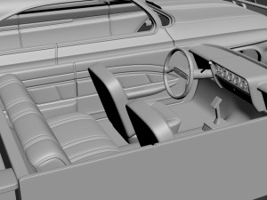 Chevrolet Impala 1961 Wagon 2Door 3D Print Model