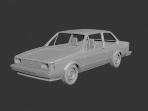 Volkswagen Jetta 1979 2 Door 3D Print Model
