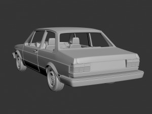 Volkswagen Jetta 1979 2 Door 3D Принт Модель