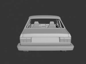 Volkswagen Jetta 1979 2 Door 3D Print Model