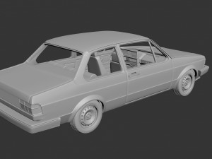 Volkswagen Jetta 1979 2 Door 3D Принт Модель