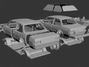 Volkswagen Jetta 1979 2 Door 3D Print Model