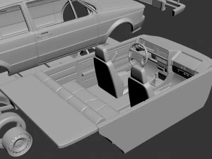 Volkswagen Jetta 1979 2 Door 3D Print Model