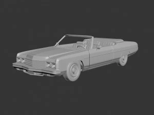 Chevrolet Caprice 1973 Cabriolet Modèles 3D en vedette