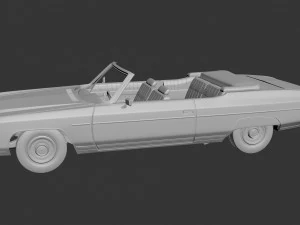 Chevrolet Caprice 1973 Convertible 3D Print Model