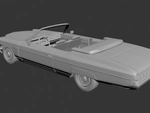Chevrolet Caprice 1973 Convertible 3D Print Model