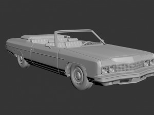 Chevrolet Caprice 1973 Convertible Modèles 3D en vedette