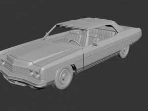 Chevrolet Caprice 1973 Convertible 3D Print Model