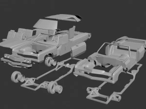 Chevrolet Caprice 1973 Convertible 3D Print Model