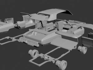 Chevrolet Caprice 1973 Convertible 3D Print Model