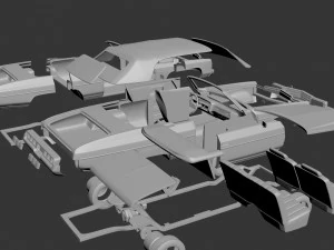 Chevrolet Caprice 1973 Convertible 3D Print Model