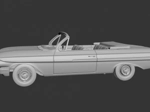 Chevrolet Impala 1961 Convertible 3D Print Model