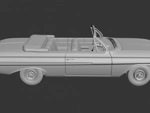 Chevrolet Impala 1961 Convertible 3D Print Model