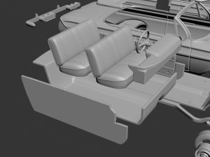 Chevrolet Impala 1961 Convertible 3D Druckmodell