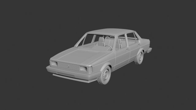 Volkswagen Jetta 1979 4 Door Modèles 3D en vedette .c4d .max .obj .3ds .fbx .stl .blend 