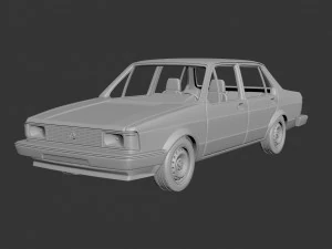 Volkswagen Jetta 1979 4 Door 3D Print Model