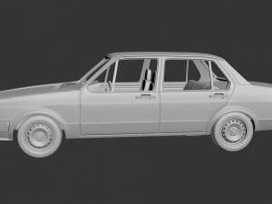 Volkswagen Jetta 1979 4 Door Modèles 3D en vedette