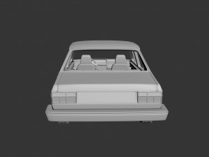 Volkswagen Jetta 1979 4 Door Modèles 3D en vedette