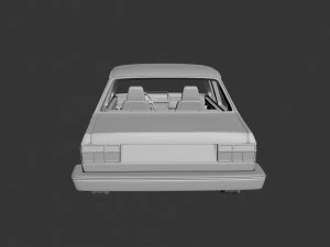 Volkswagen Jetta 1979 4 Door 3D Print Model