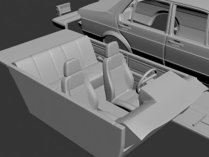 Volkswagen Jetta 1979 4 Door Modèles 3D en vedette