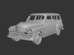 Plymouth Suburban Wagon 1950 3D Print Model