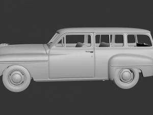 Plymouth Suburban Wagon 1950 3D Print Model