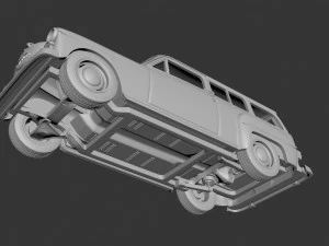 Plymouth Suburban Wagon 1950 3D Print Model