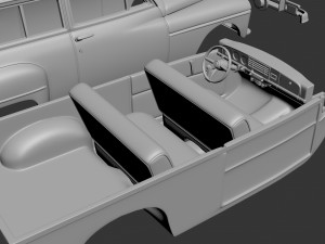 Plymouth Suburban Wagon 1950 Model Cetak 3D