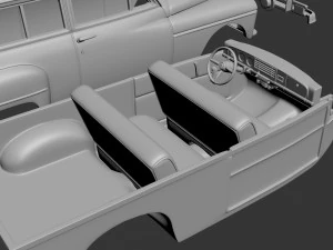 Plymouth Suburban Wagon 1950 3D Print Model