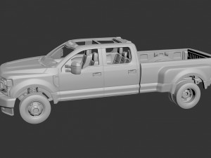 Fo-rd F-350 Dually 2022 3Dプリントモデル
