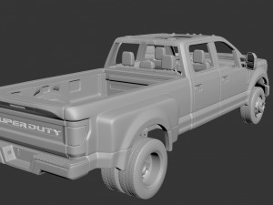Fo-rd F-350 Dually 2022 3Dプリントモデル
