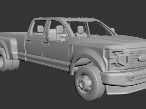 Fo-rd F-350 Dually 2022 3Dプリントモデル