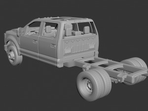 Fo-rd F-350 Dually 2022 3Dプリントモデル
