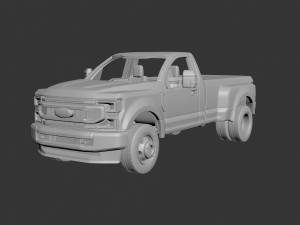 Fo-rd F-350 Regular Cab 2022 3D Print Model