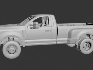 Fo-rd F-350 Regular Cab 2022 3D 프린트 모델