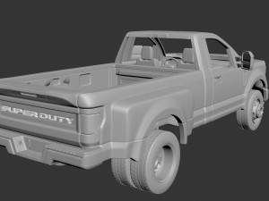Fo-rd F-350 Regular Cab 2022 3D 프린트 모델