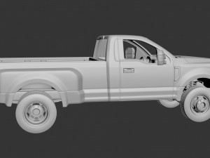 Fo-rd F-350 Regular Cab 2022 3D 프린트 모델