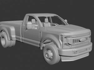 Fo-rd F-350 Regular Cab 2022 3D Print Model