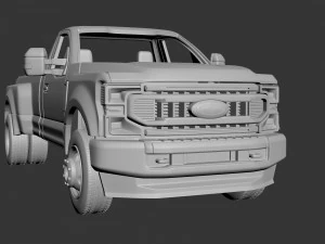 Fo-rd F-350 Regular Cab 2022 3D Print Model