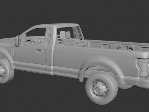 Fo-rd F-350 Regular Cab 2022 3D 프린트 모델