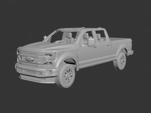 Fo-rd F-250 2022 3D प्रिंट मॉडल