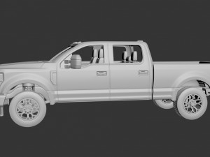 Fo-rd F-250 2022 3D Baskı Modeli