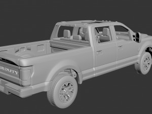 Fo-rd F-250 2022 3D Baskı Modeli