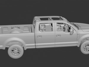 Fo-rd F-250 2022 3D Baskı Modeli